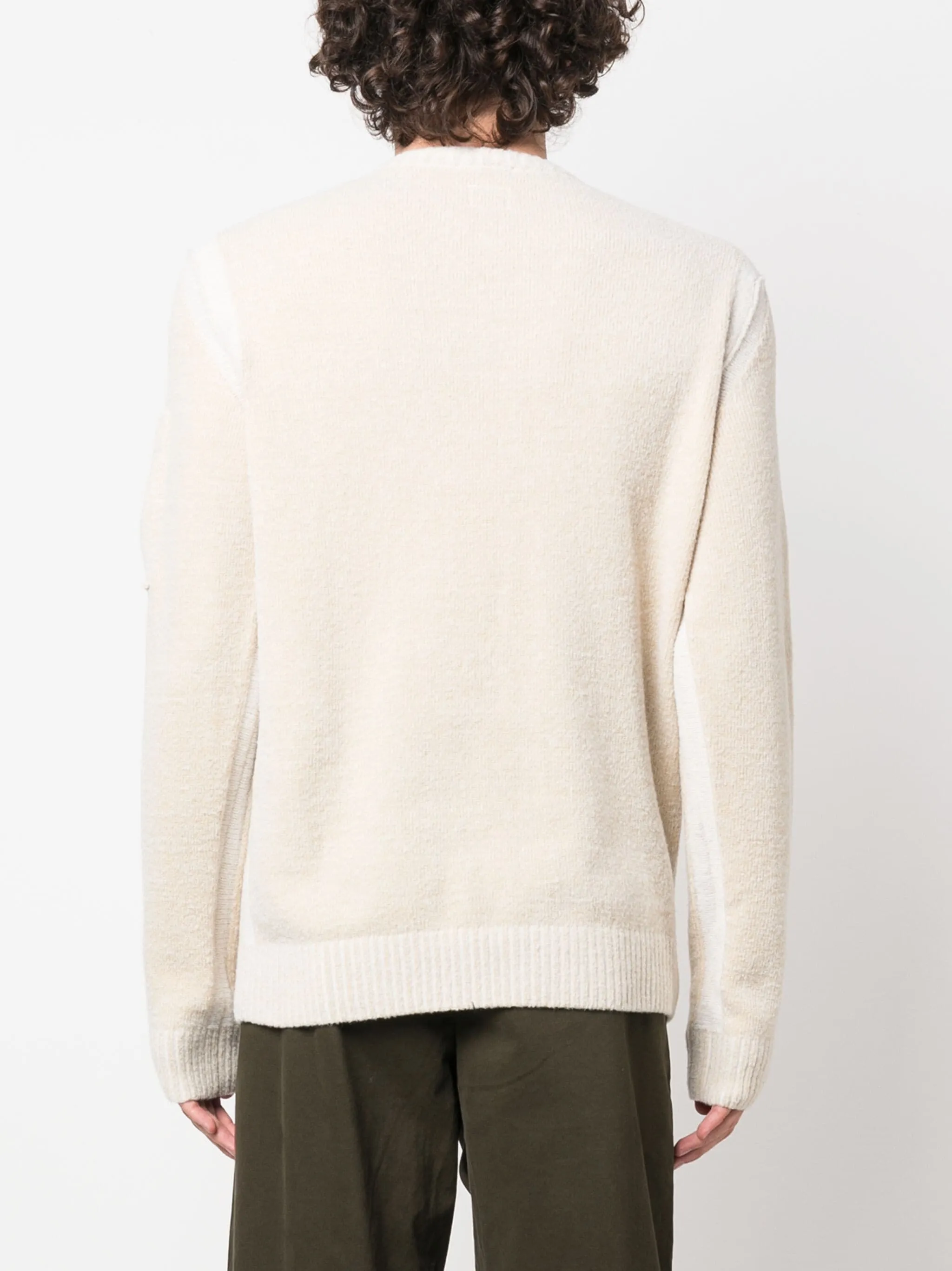 Fleece Knit Jumper Riviera Gauze White