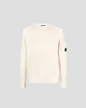 Fleece Knit Jumper Riviera Gauze White