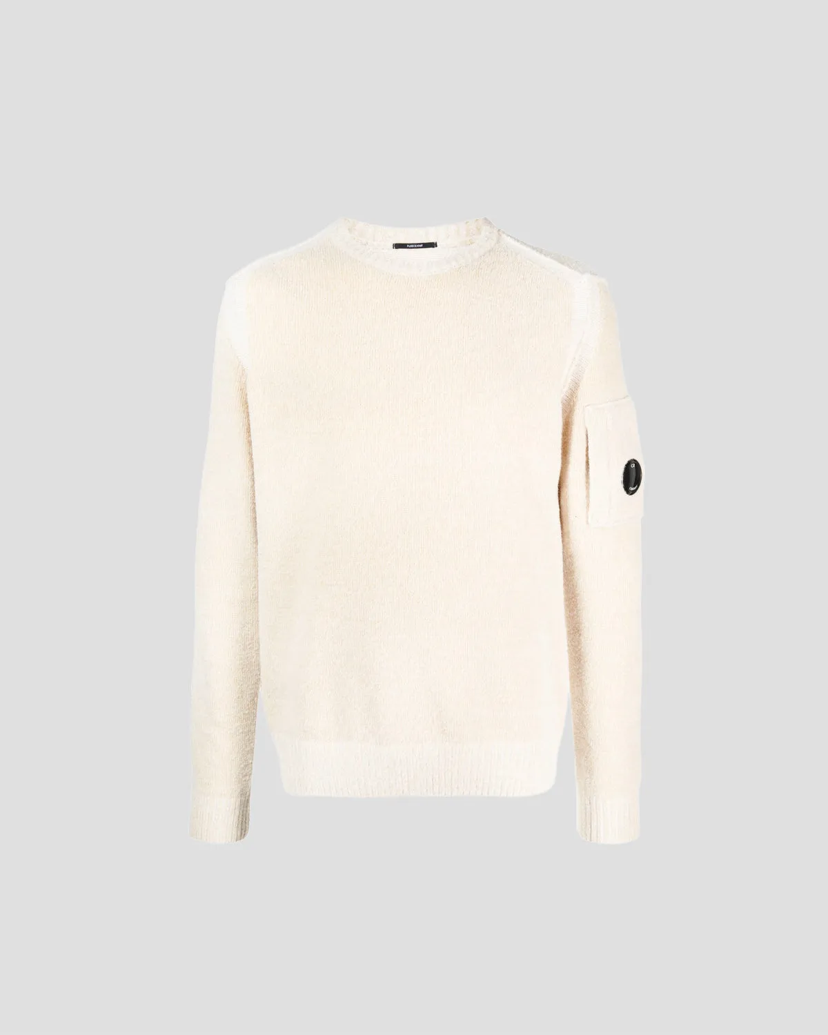 Fleece Knit Jumper Riviera Gauze White