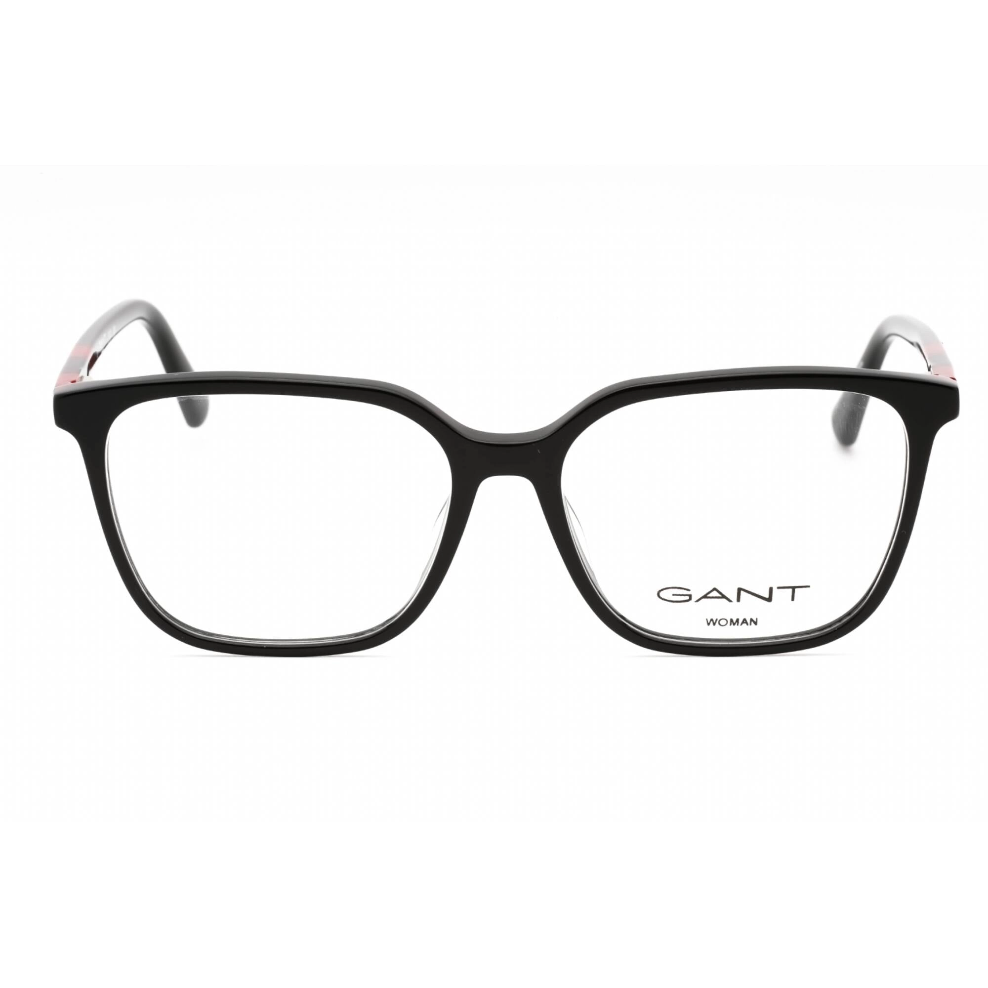 GANT Women's Eyeglasses - Shiny Black Plastic Square Full Rim Frame | GA4150 001