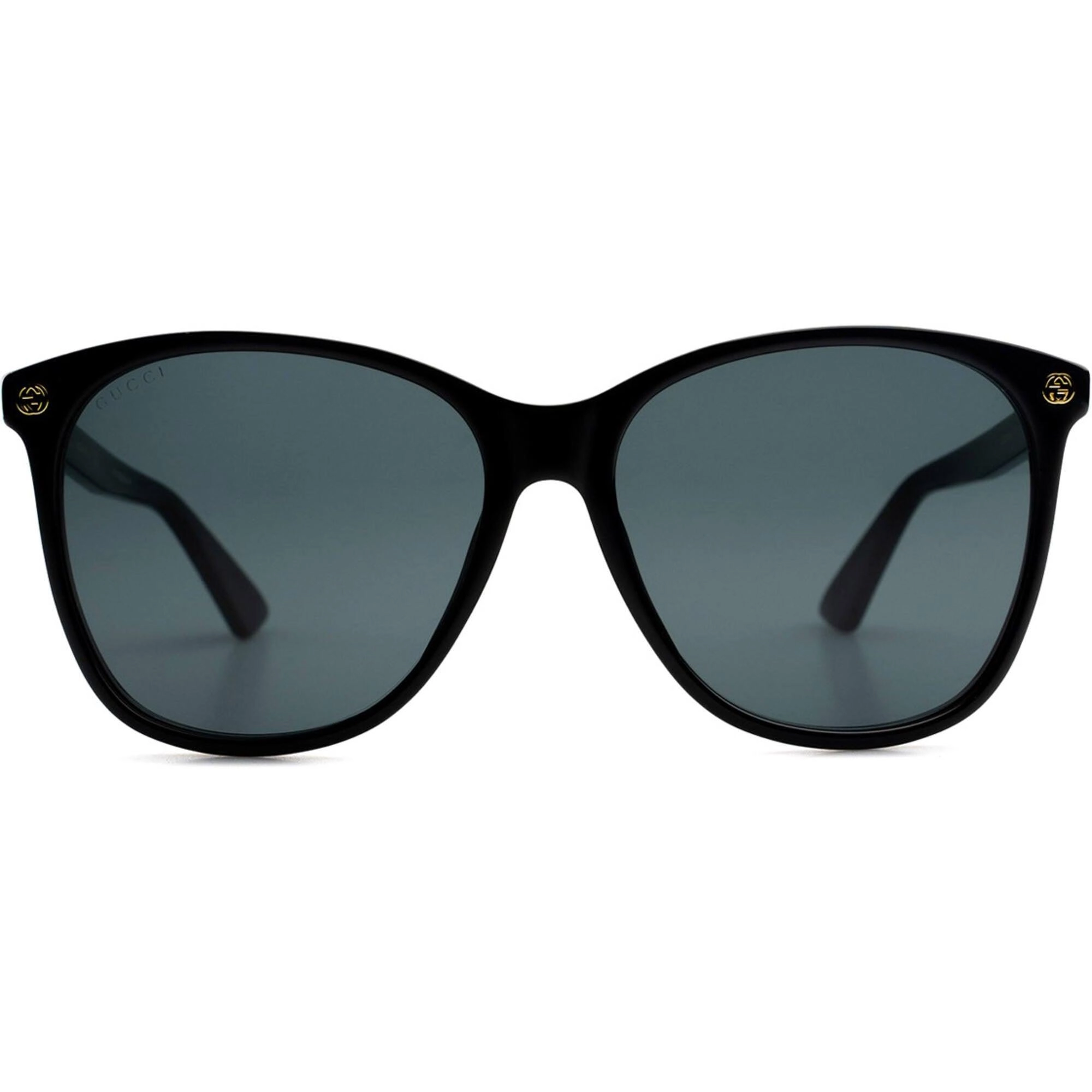 Gucci Women's Sunglasses - Black Havana Acetate Frame Grey Shaded Lens | GG0024S 003