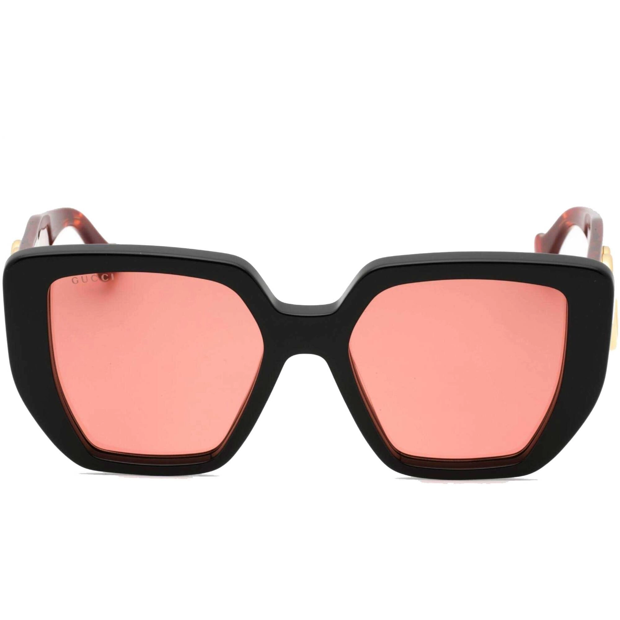 Gucci Women's Sunglasses - Black/Havana Butterfly Full Rim Plastic Frame | GG0956S 009