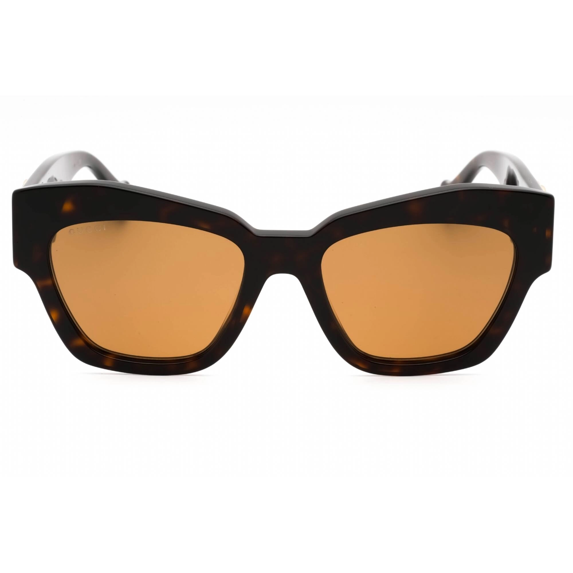 Gucci Women's Sunglasses - Havana Acetate Cat Eye Shape Full Rim Frame | GG1422S 003