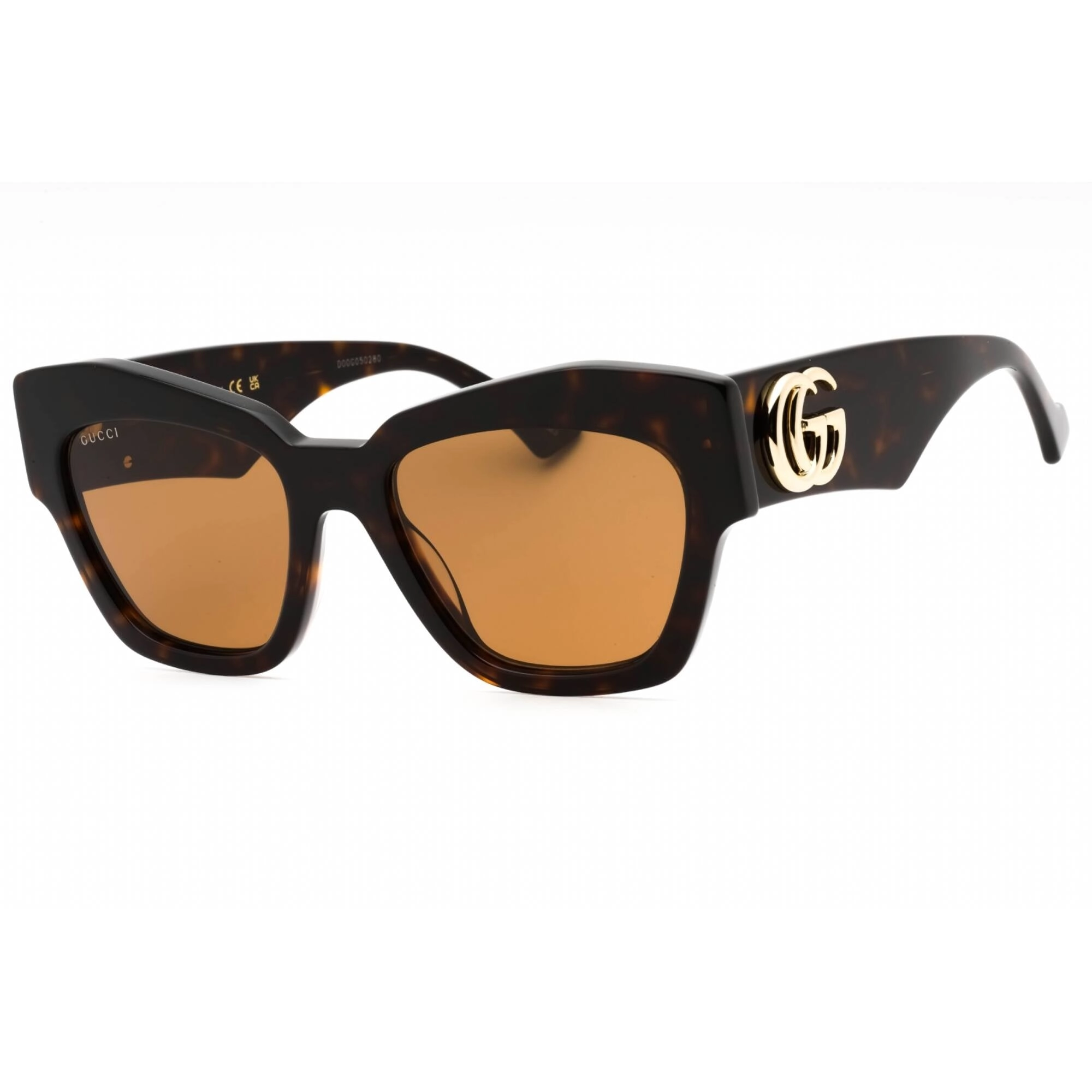 Gucci Women's Sunglasses - Havana Acetate Cat Eye Shape Full Rim Frame | GG1422S 003