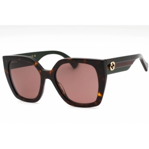 Gucci Women's Sunglasses - Havana Butterfly Full Rim Frame Brown Lens | GG1300S 002
