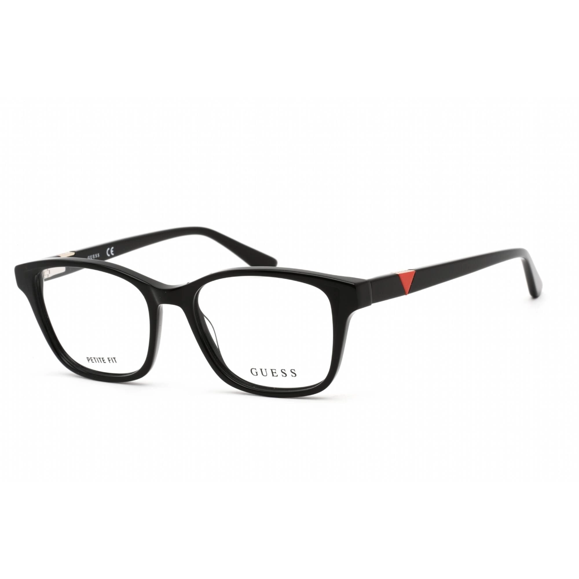 Guess Women's Eyeglasses - Clear Lens Shiny Black Plastic Square Frame | GU2810 001