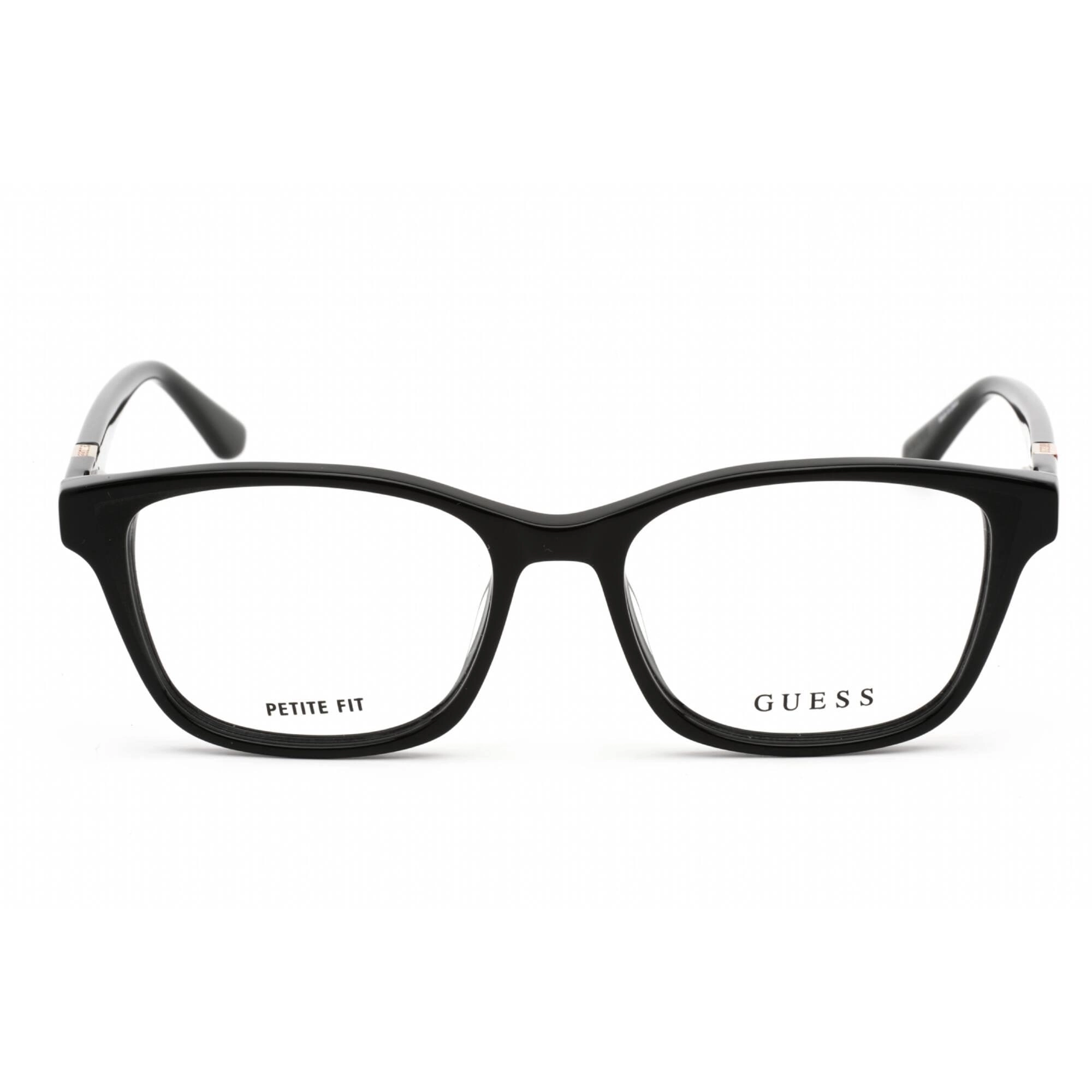 Guess Women's Eyeglasses - Clear Lens Shiny Black Plastic Square Frame | GU2810 001