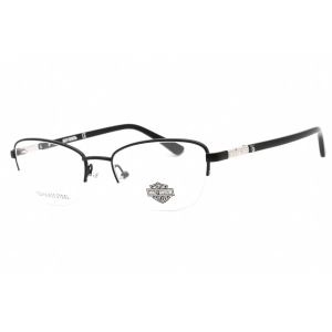 Harley Davidson Women's Eyeglasses - Matte Black Cat Eye Metal Frame | HD0550 002
