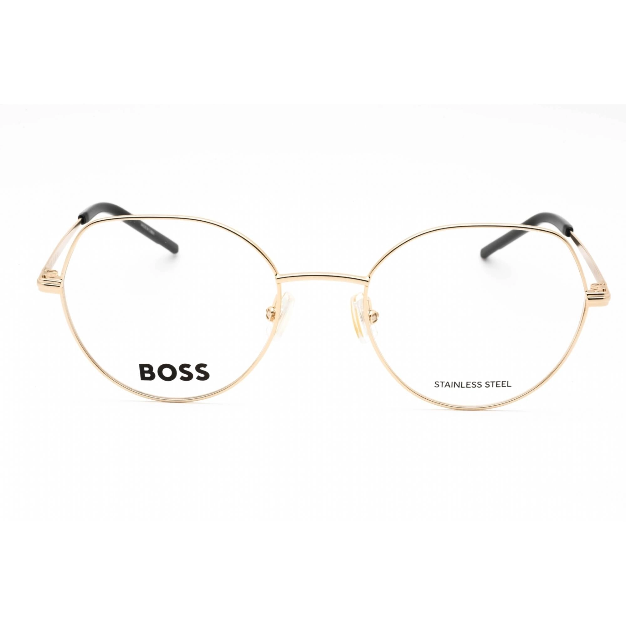Hugo Boss Women's Eyeglasses - Gold Geometric Metal Full Rim Frame | BOSS 1591 0J5G 00