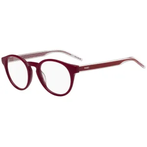 Hugo Women's Eyeglasses - Red Full Rim Round Frame Demo Lens | HUGO HG1045 0C9A