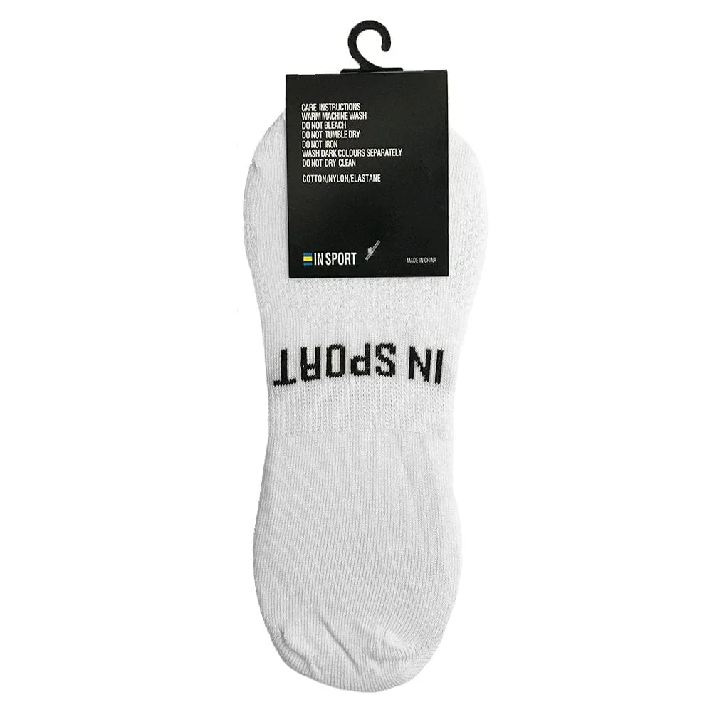 INSPORT UNISEX  NO SHOW 3 PACK WHITE SOCKS