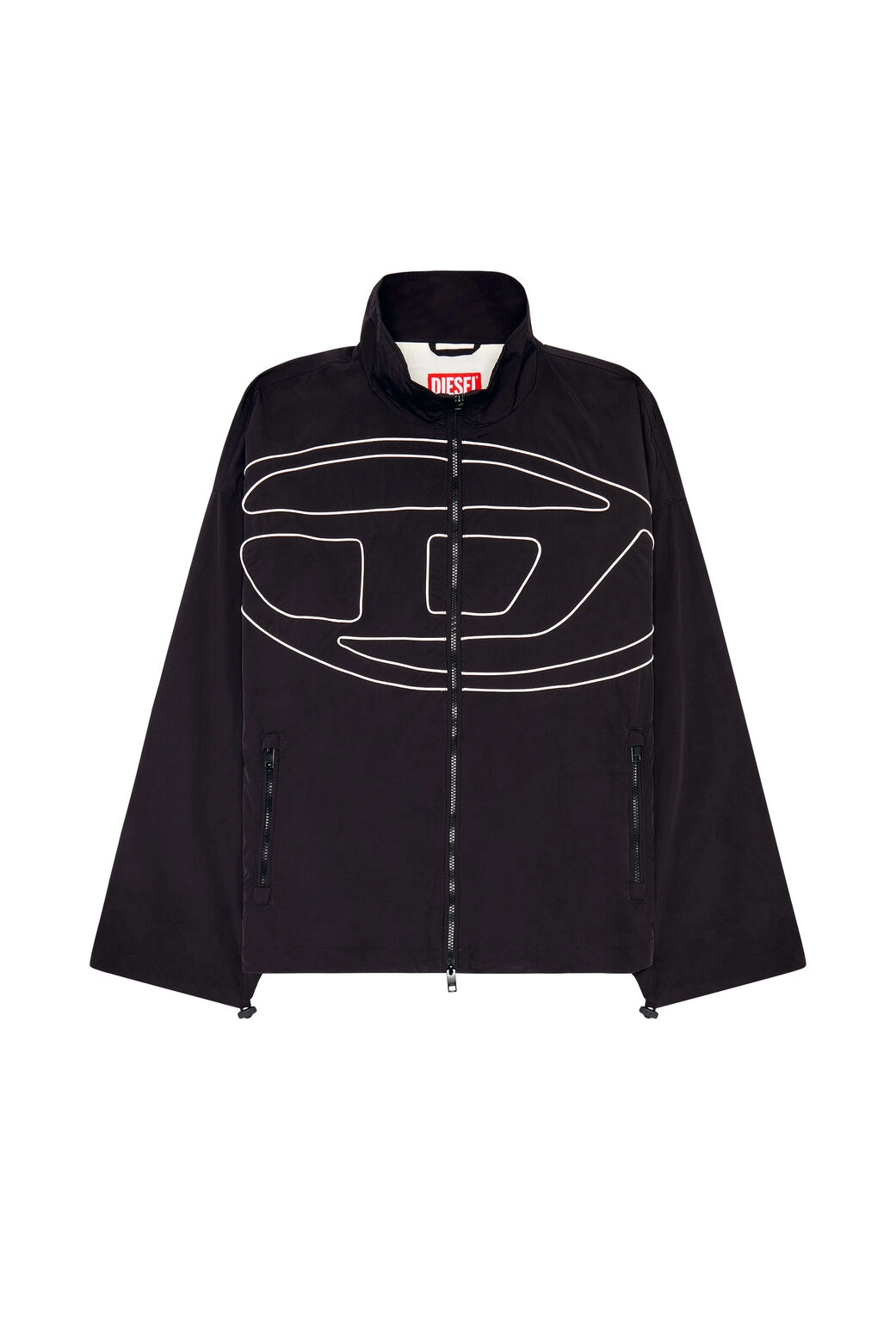 J-Vatel Taslan jacket with piped Oval D Black