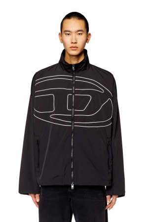J-Vatel Taslan jacket with piped Oval D Black