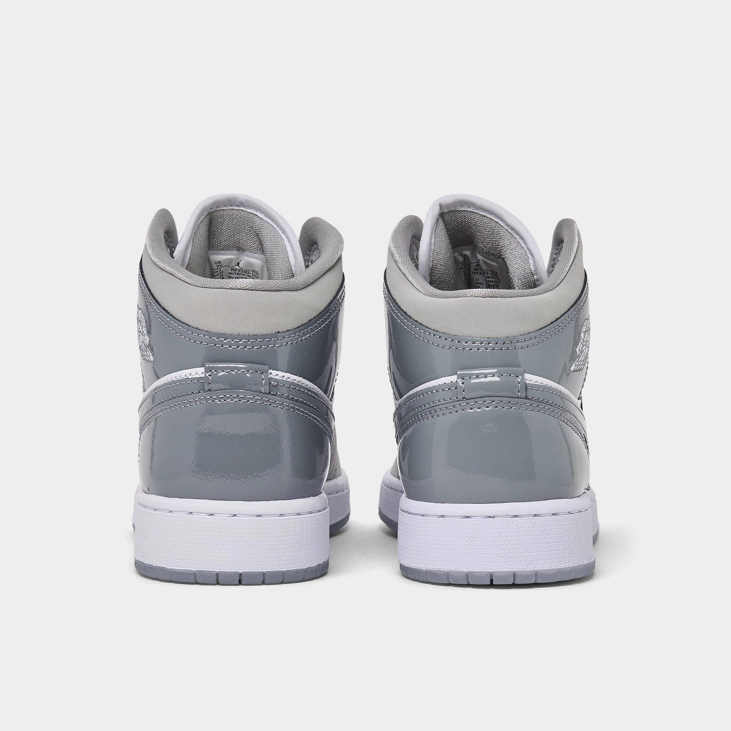 Jordan 1 Mid SE GS White / Cool Grey - Medium Grey