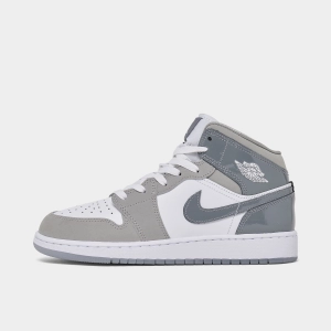 Jordan 1 Mid SE GS White / Cool Grey - Medium Grey