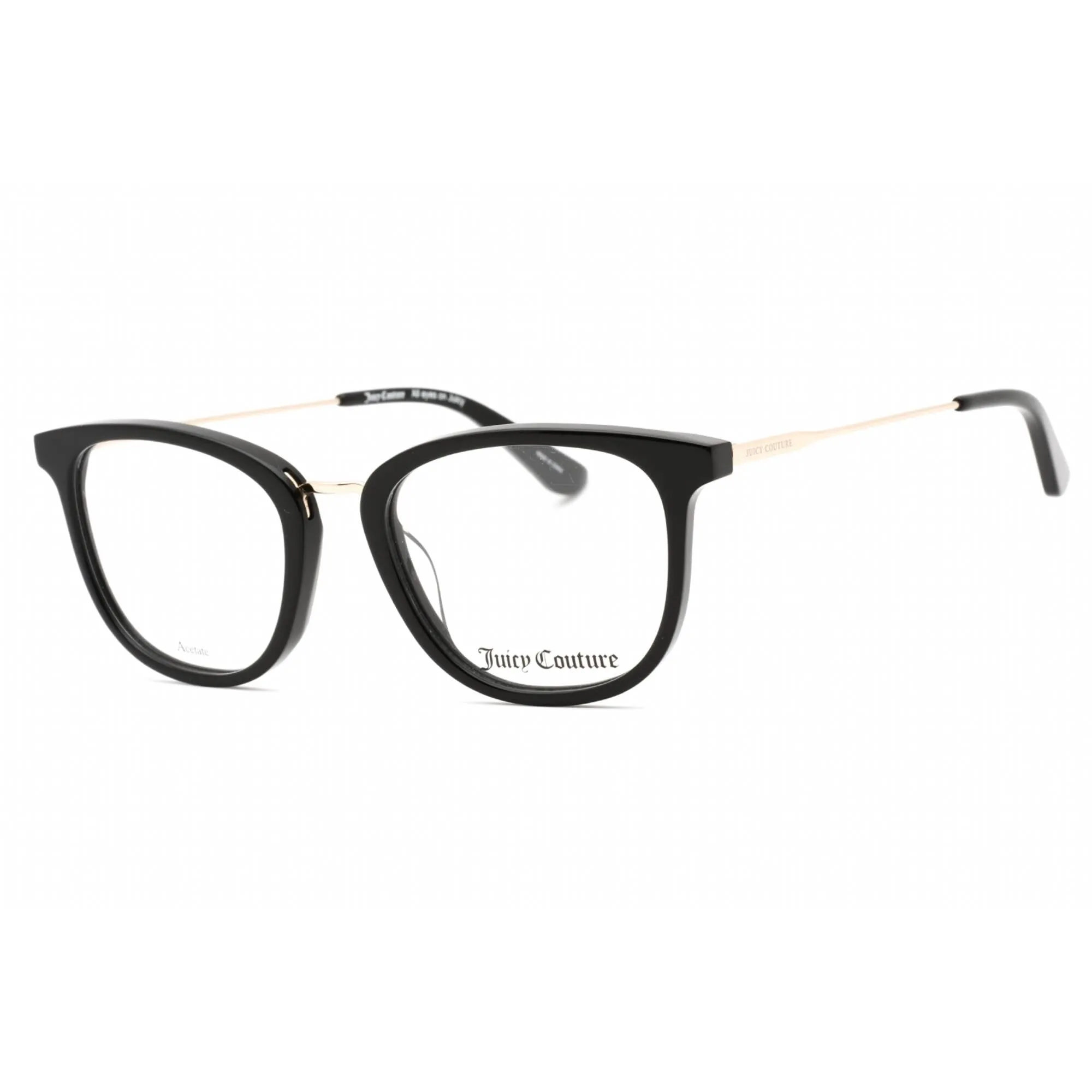 Juicy Couture Women's Eyeglasses - Black Plastic Cat Eye Shape Frame | JU 219 0807 00