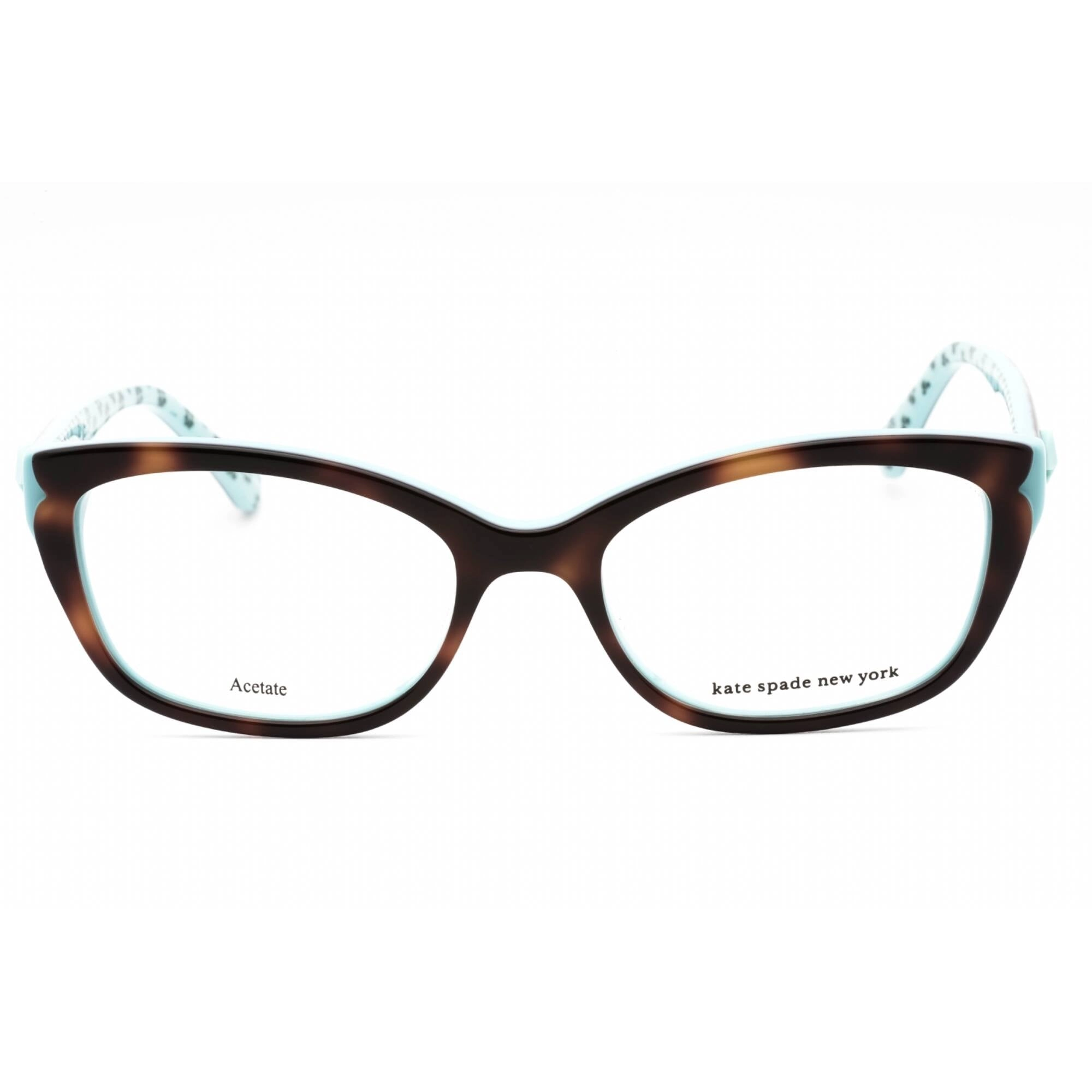 Kate Spade Women's Eyeglasses - Havana Pattern Green Cat Eye Frame | ARABELLE 02NL 00