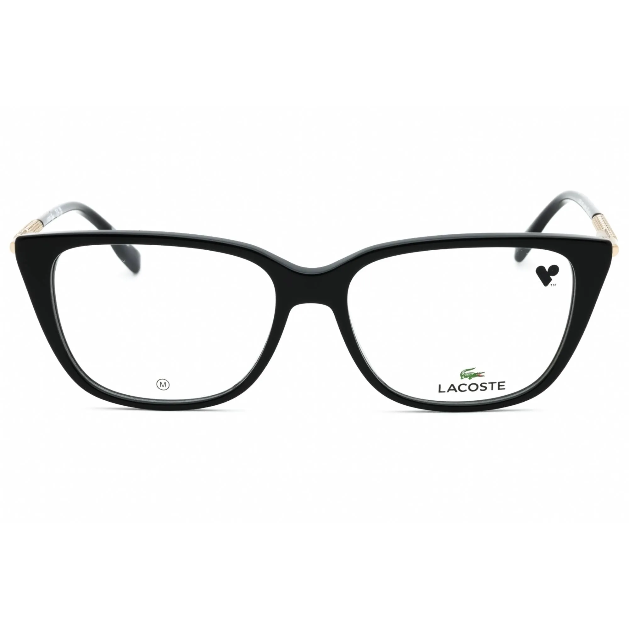 Lacoste Women's Eyeglasses - Black Acetate Cat Eye Shape Full Rim Frame | L2939 001