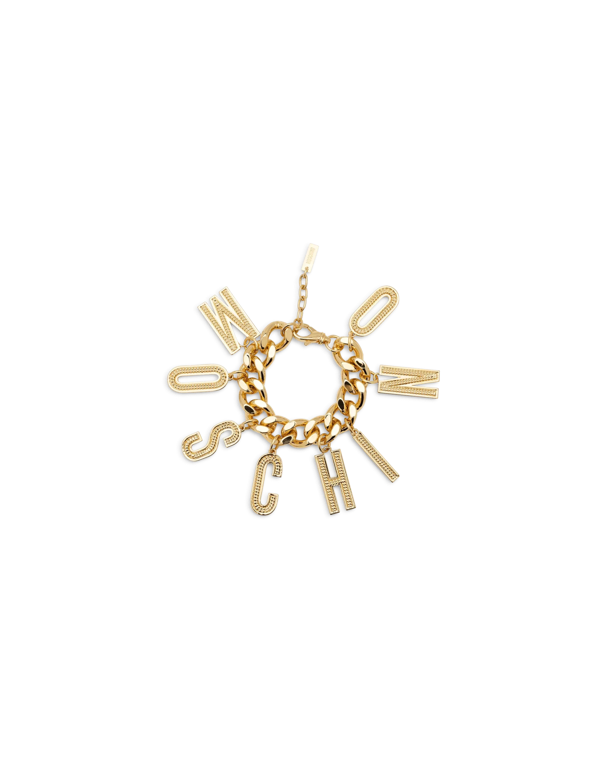 Logo Lettering Cuban Chain Bracelet