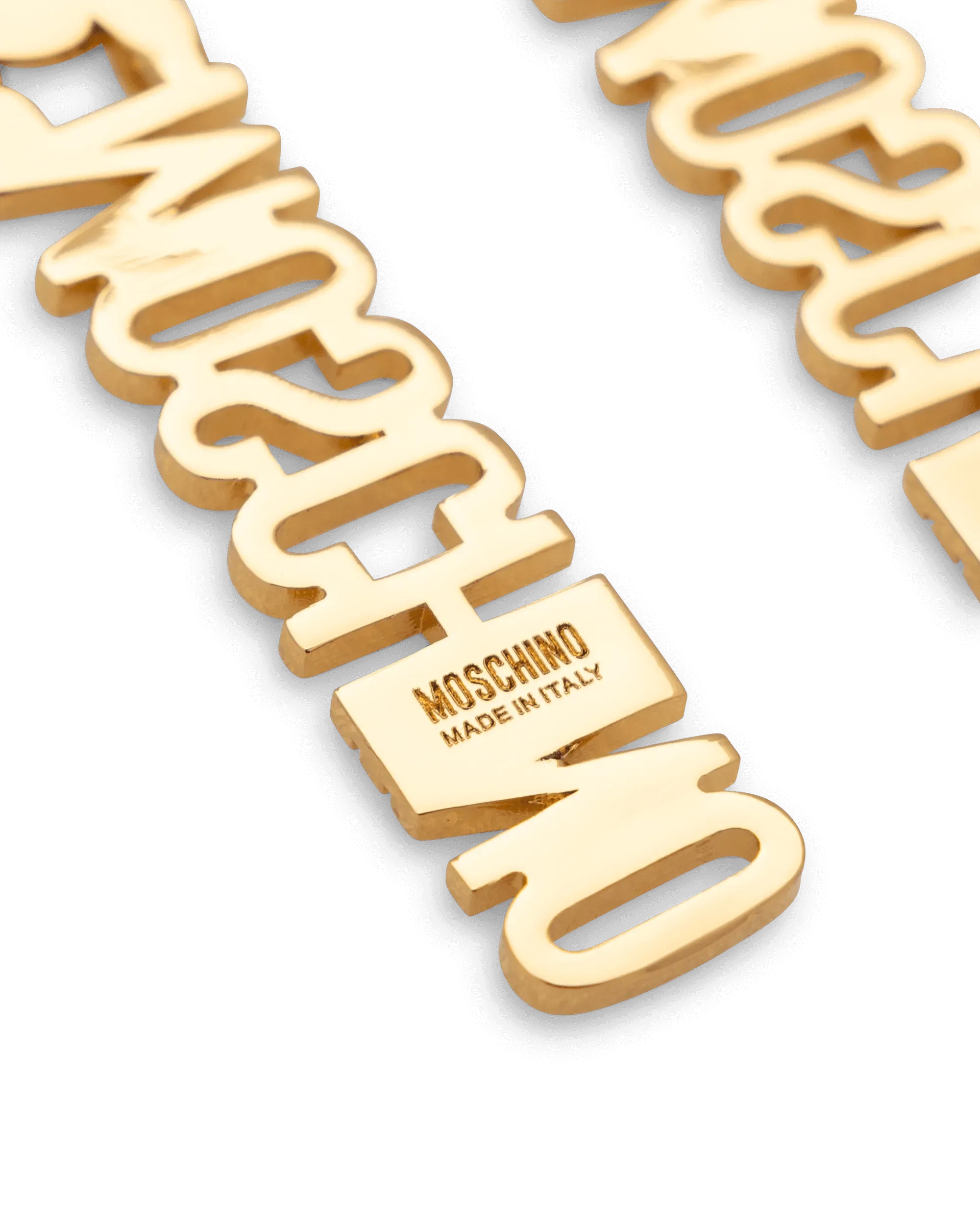 Logo Lettering Pendant Earrings