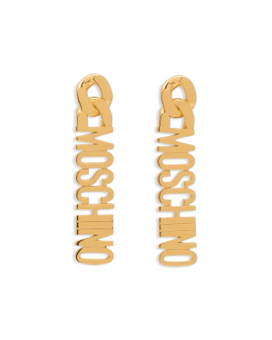 Logo Lettering Pendant Earrings