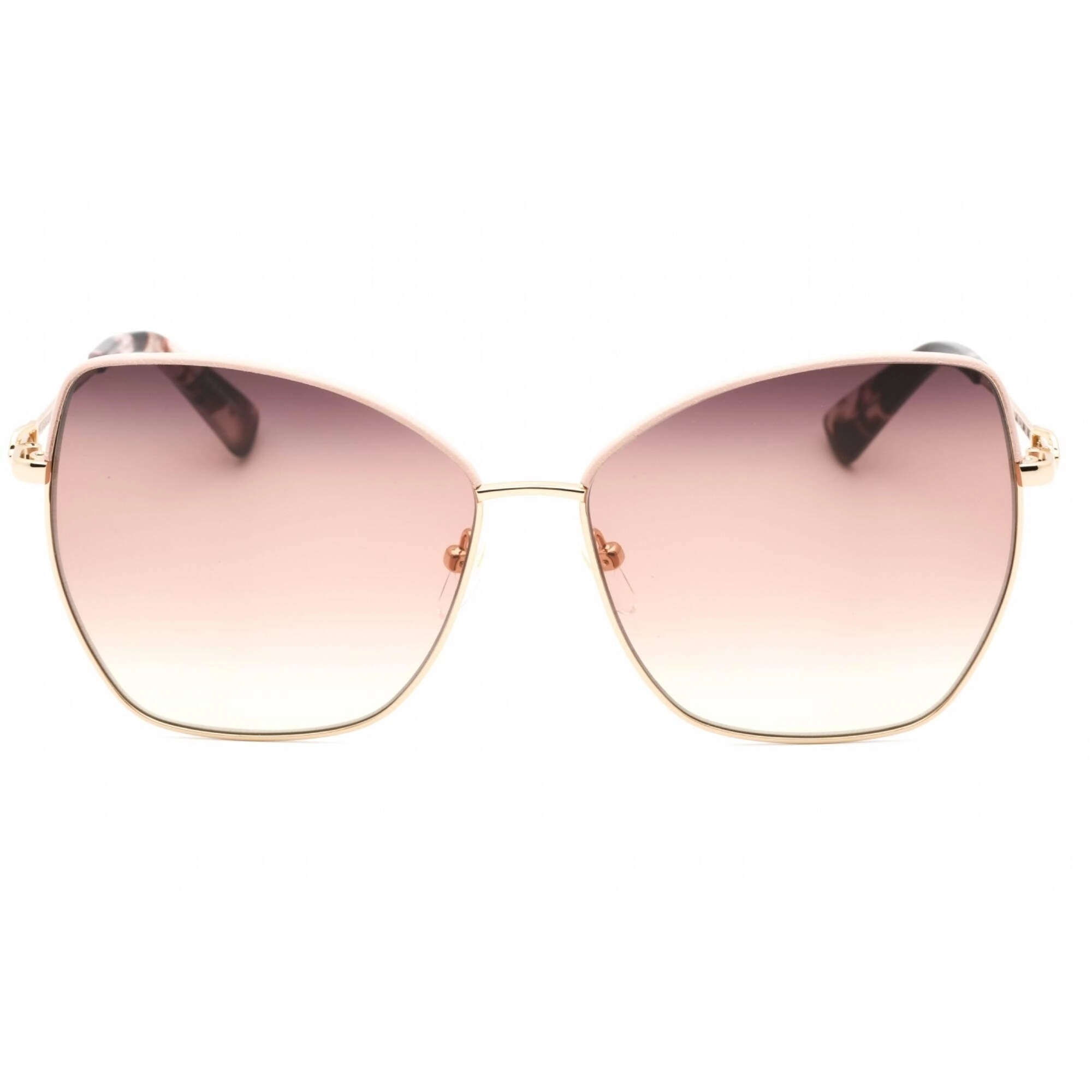 Longchamp Women's Sunglasses - Brown Peach Lens Rose Gold Cat Eye Frame | LO156SL 774