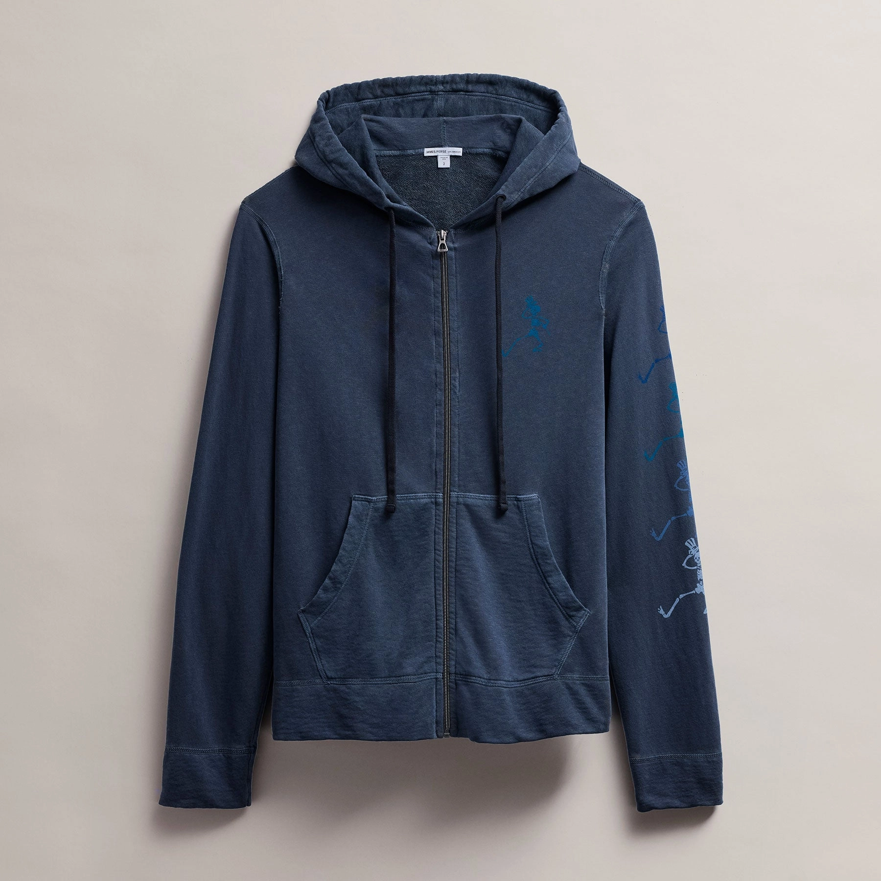 Men's Grateful Dead Dancing Skeleton Full Zip Hoodie - Deep Pigment