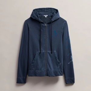 Men's Grateful Dead Dancing Skeleton Full Zip Hoodie - Deep Pigment