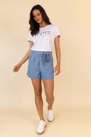 Mia Loose Light Blue Denim Shorts
