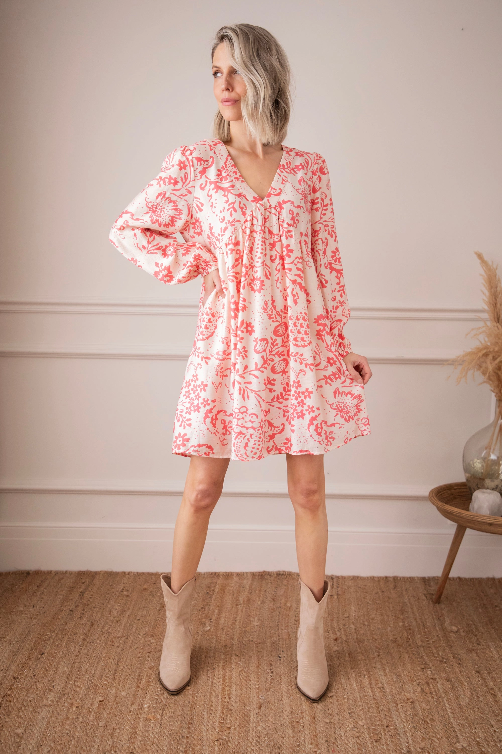 Miss Bloom Pink - Jurk