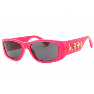 Moschino Women's Sunglasses - Fuchsia Plastic Rectangular Frame | MOS145/S 0MU1 IR