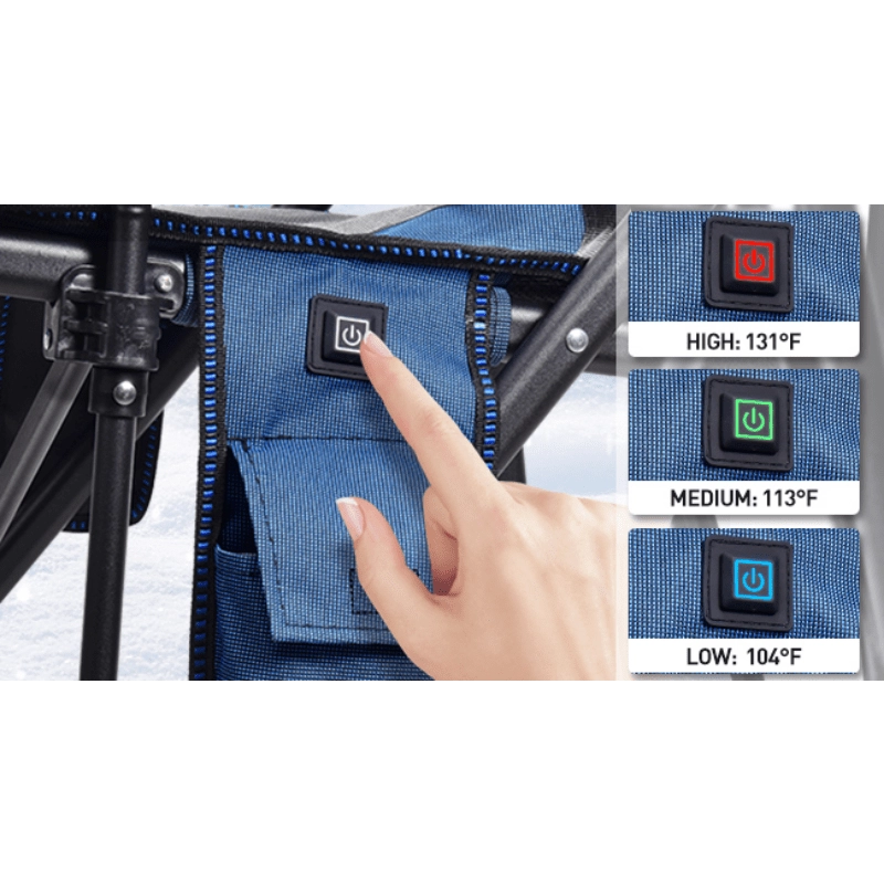 Mpow Heated camping chair Blue