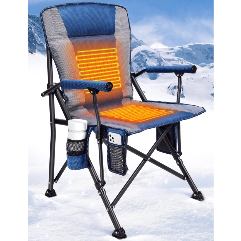 Mpow Heated camping chair Blue