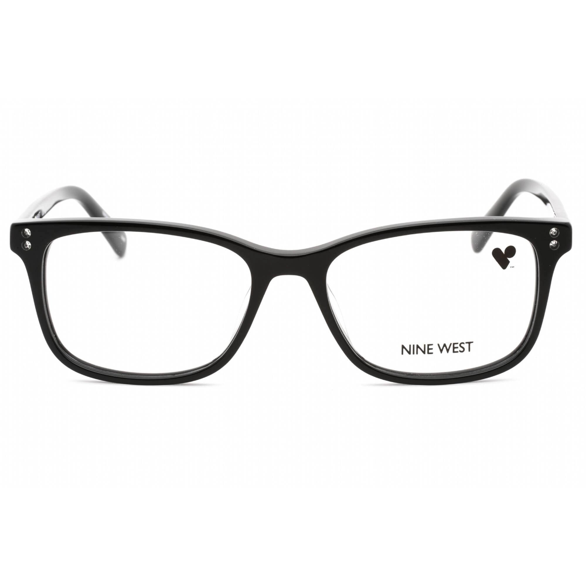 Nine West Women's Eyeglasses - Black Plastic Full Rim Rectangular Frame | NW5195 001
