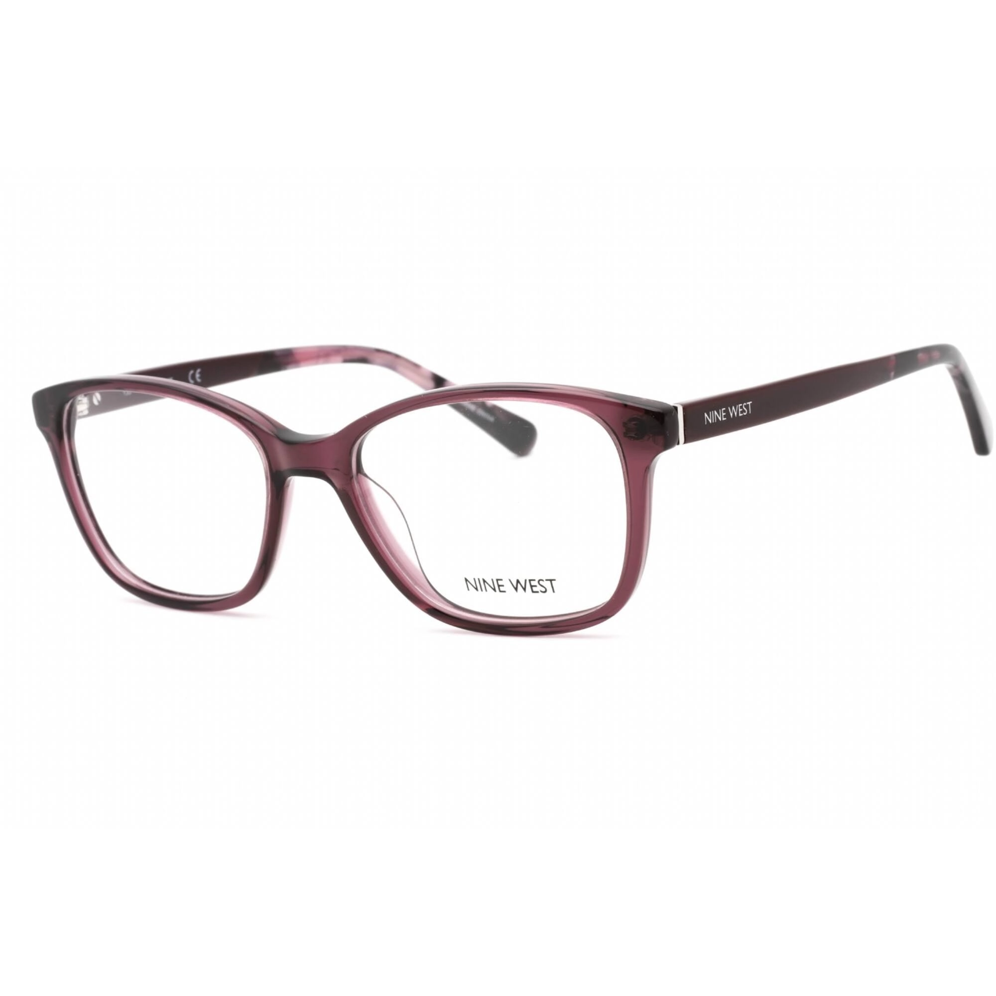 Nine West Women's Eyeglasses - Crystal Purple Plastic Cat Eye Frame | NW5200 500