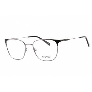 Nine West Women's Eyeglasses - Full Rim Black Metal Rectangular Frame | NW1096 001