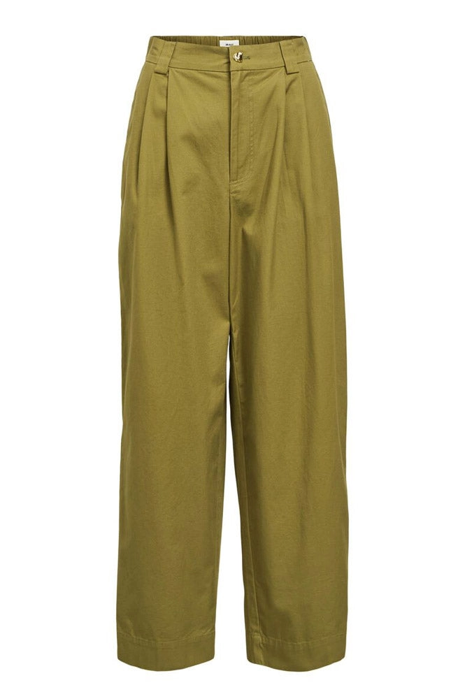 Object Meilin Olive Barrel Leg Trousers