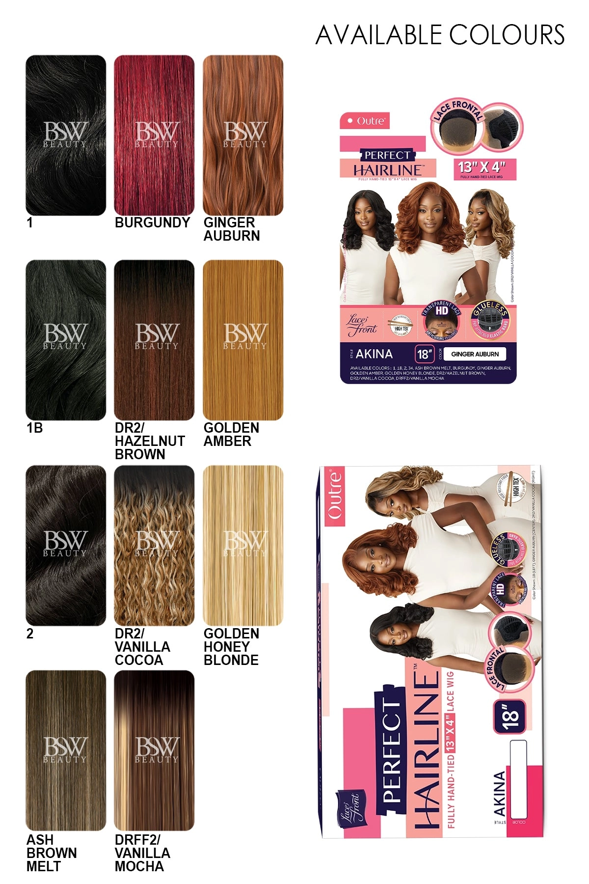 OUTRE PERFECT HAIRLINE 13X4 - AKINA