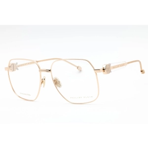 Philipp Plein Women's Eyeglasses - Rose Gold W/Beige Full Rim Square | VPP126S 0F47
