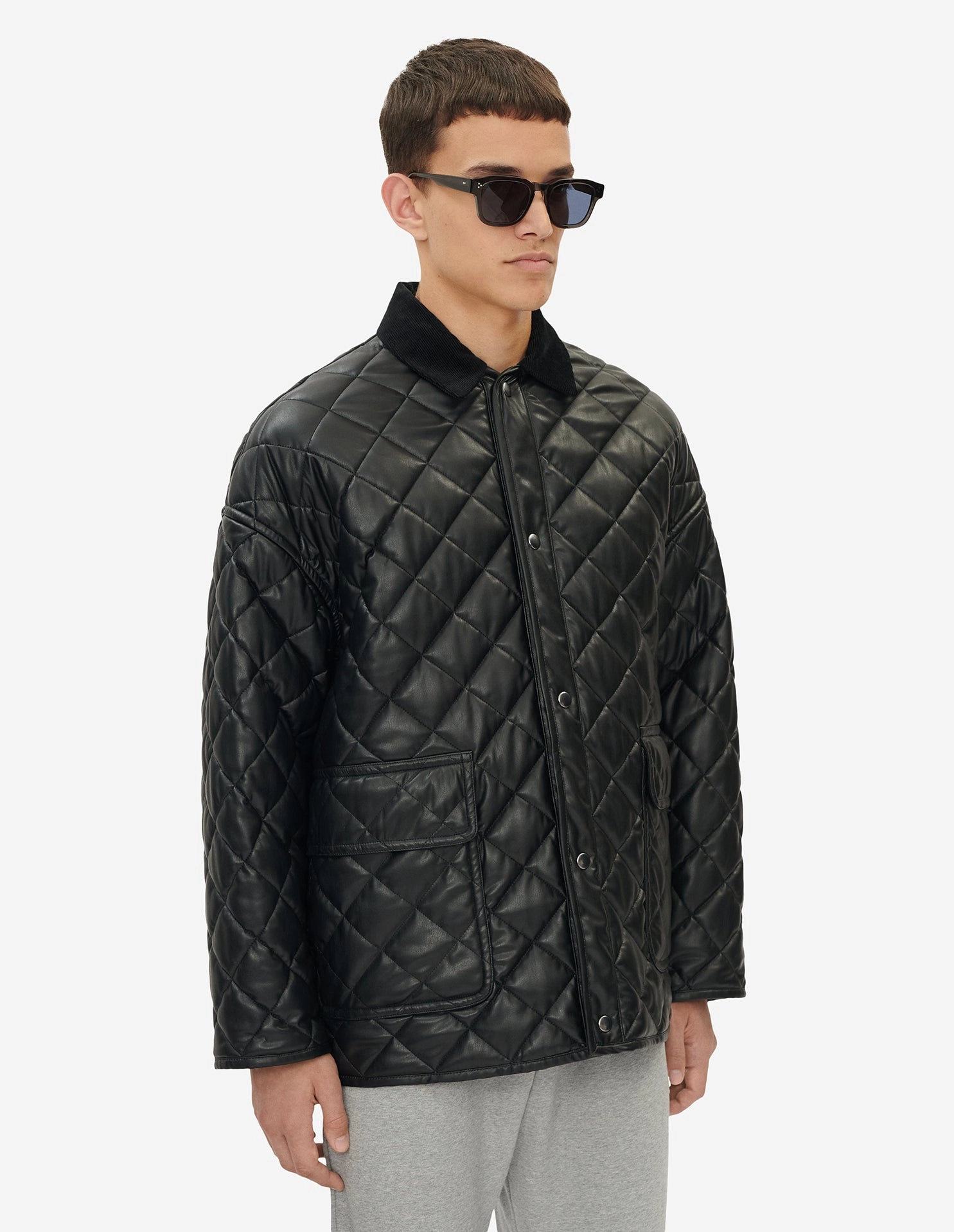 QUILTED JACKET BLACK
