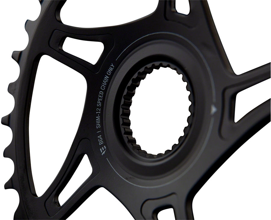 RaceFace Bosch G4 Direct Mount Hyperglide  eMTB Chainring (55mm Chainline) - 34t, Steel, Requires Shimano 12-speed HG  Chain, Black