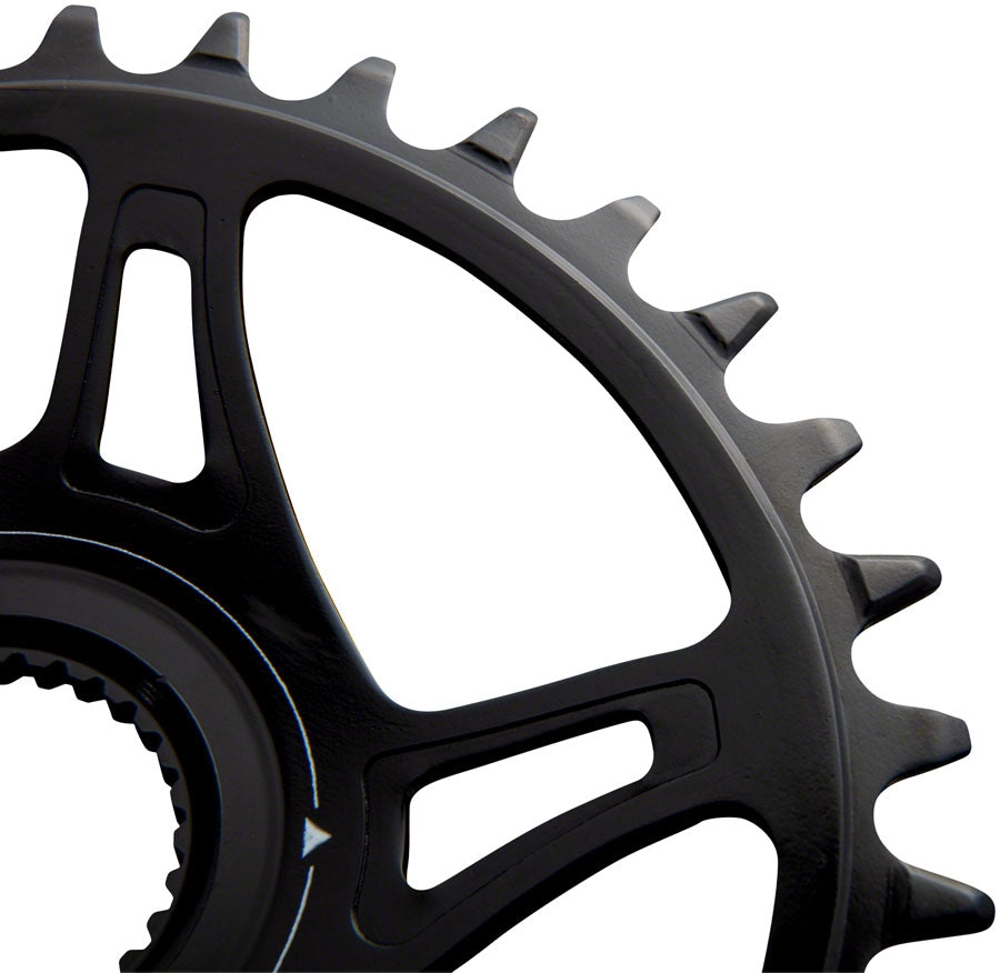 RaceFace Bosch G4 Direct Mount Hyperglide  eMTB Chainring (55mm Chainline) - 34t, Steel, Requires Shimano 12-speed HG  Chain, Black