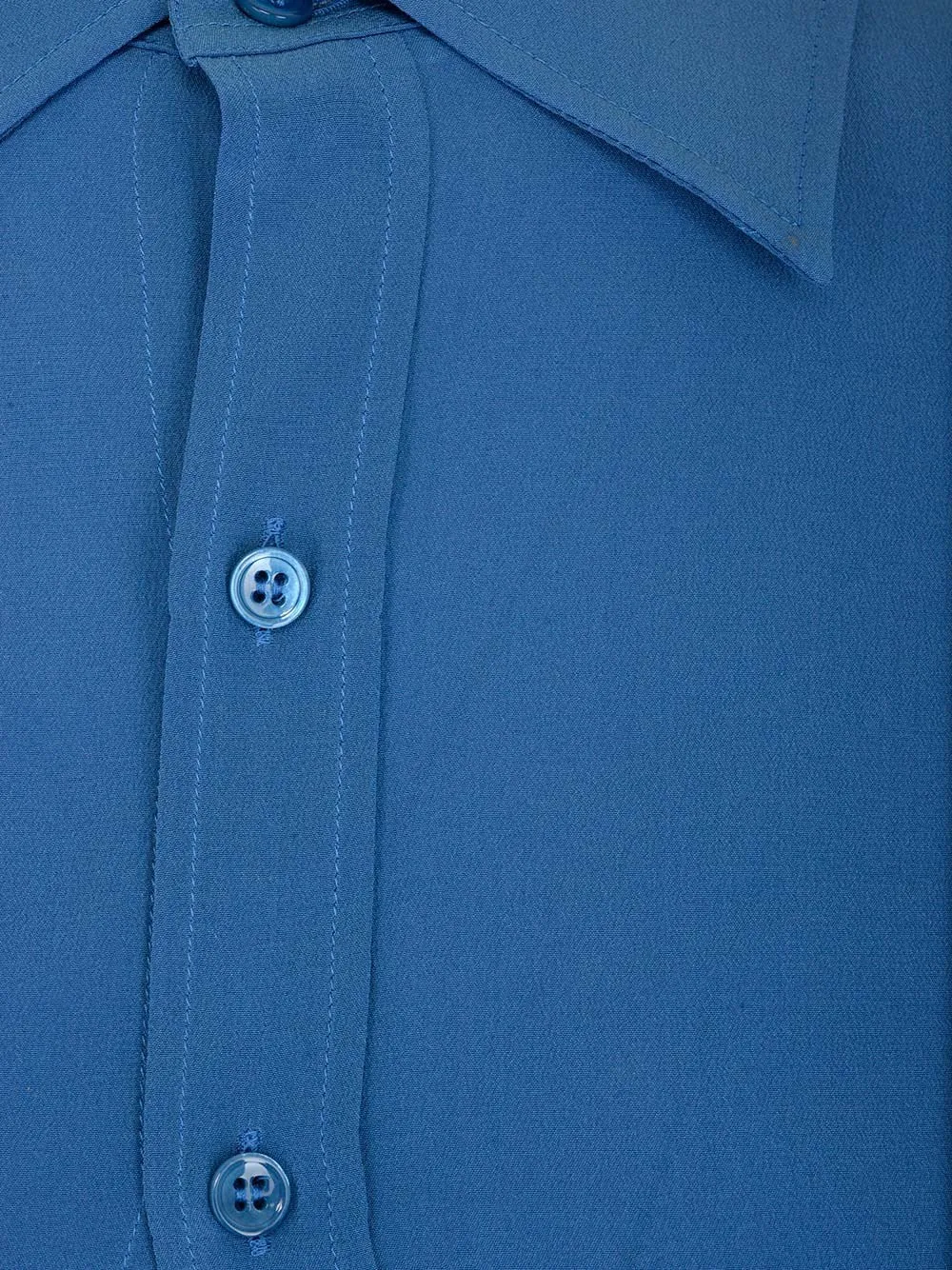 Saint Laurent Crepe De Chine Fitted Shirt