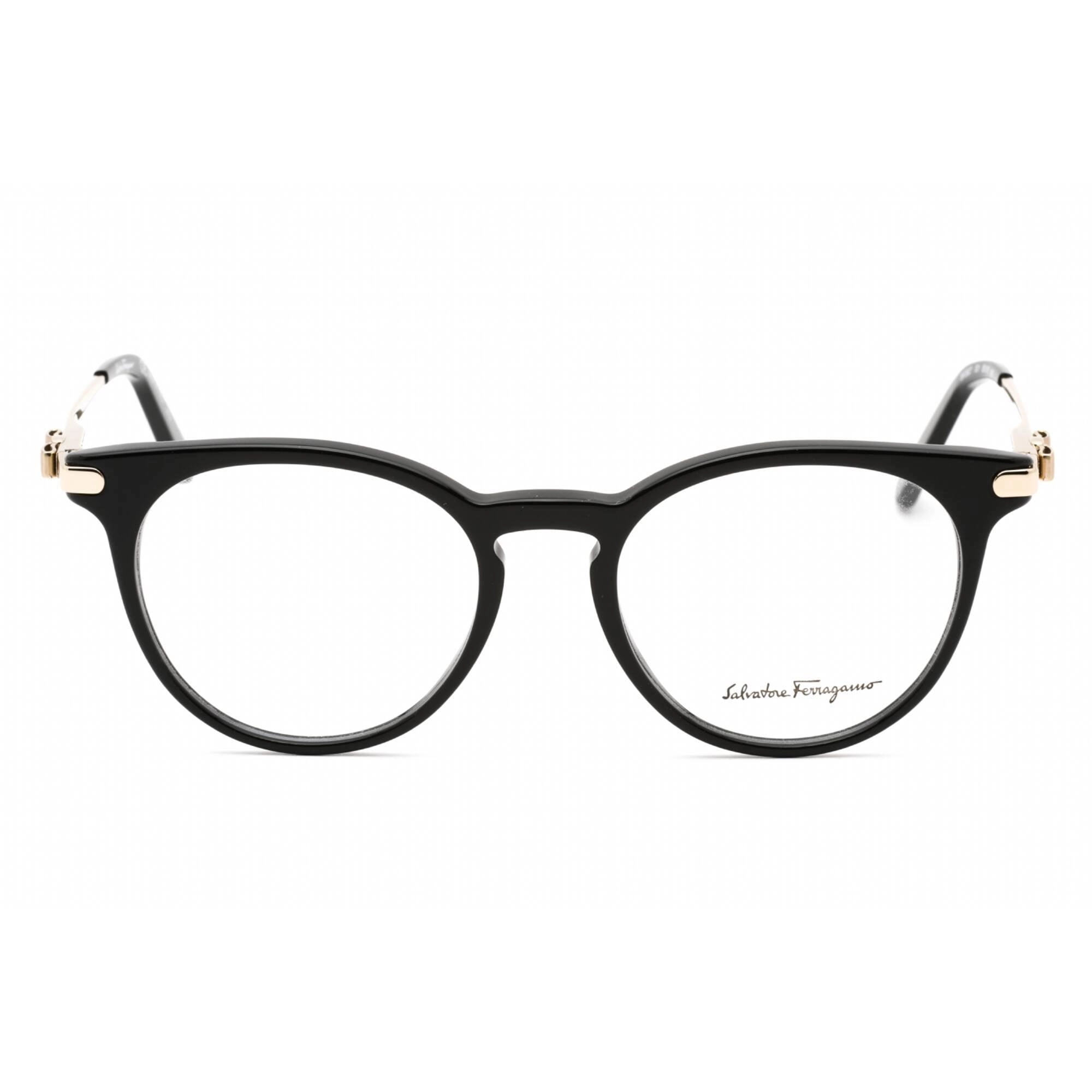 Salvatore Ferragamo Women's Eyeglasses - Full Rim Black Plastic Round | SF2927 001