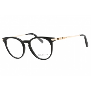 Salvatore Ferragamo Women's Eyeglasses - Full Rim Black Plastic Round | SF2927 001