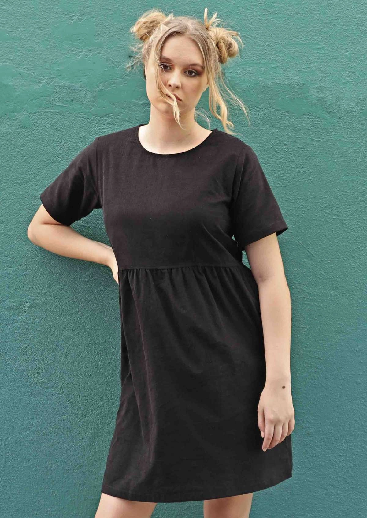 Seconds Mabel Pincord Dress Black