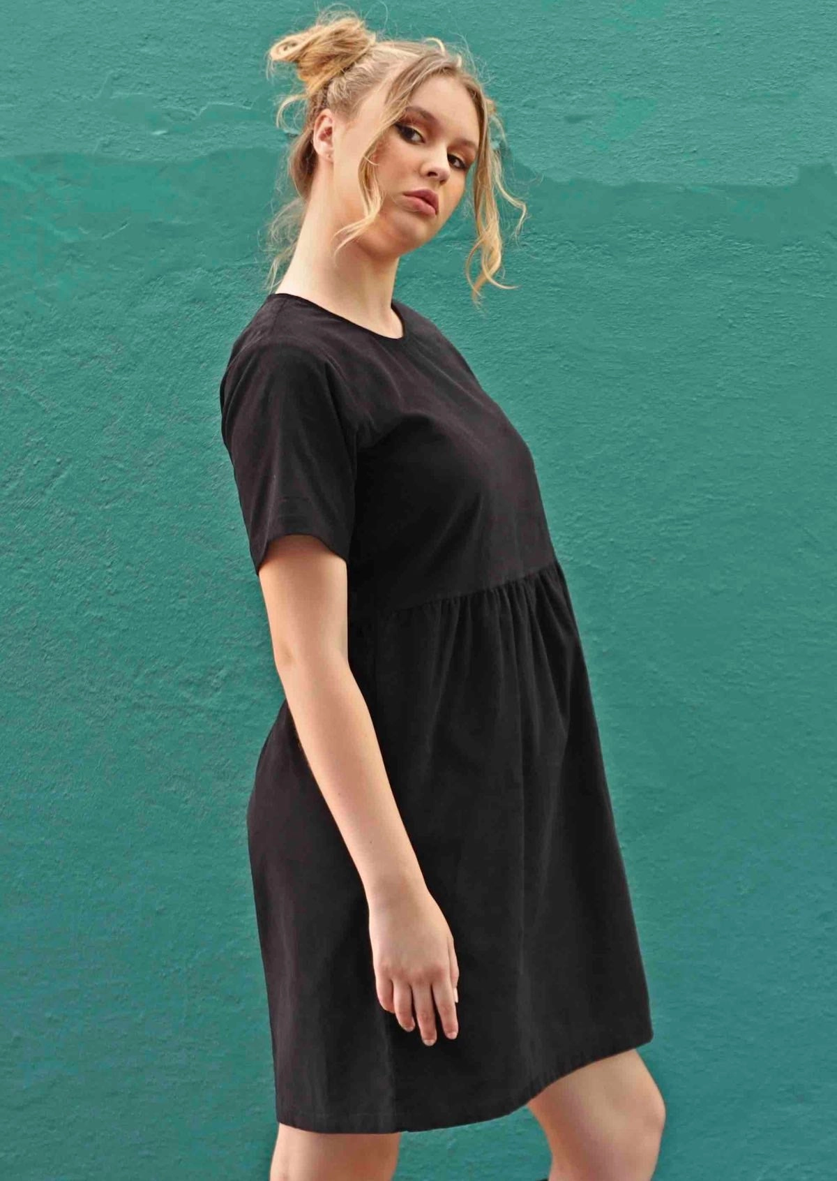 Seconds Mabel Pincord Dress Black
