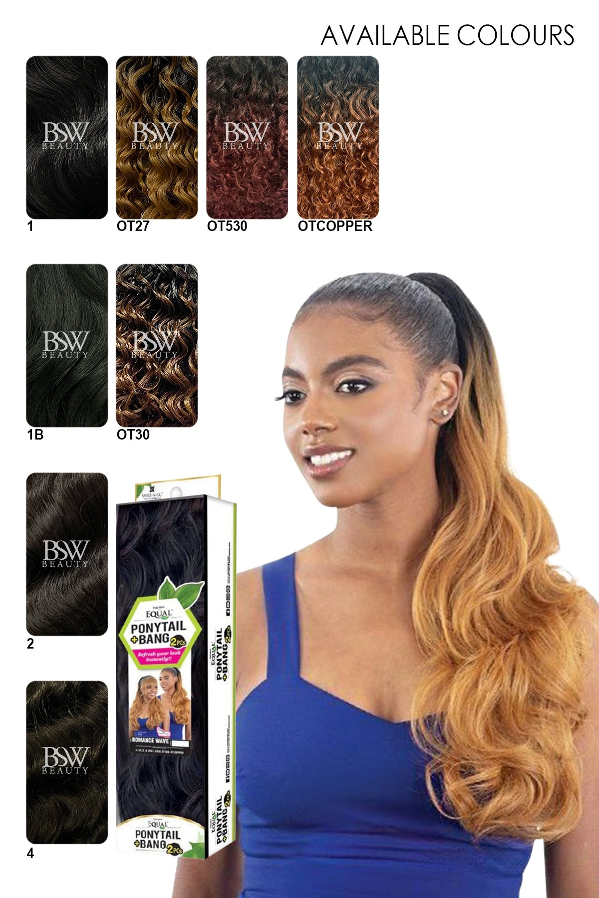 SHAKE N GO EQUAL ROMANCE WAVE PONYTAIL & BANG