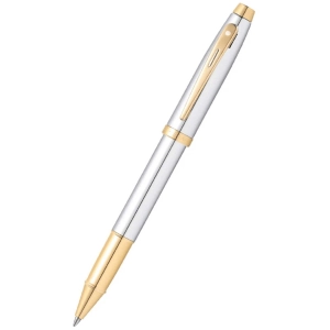 Sheaffer Rollerball Pen - 100 Chrome Barrel Finish with Gold Tone Trims | E1934051