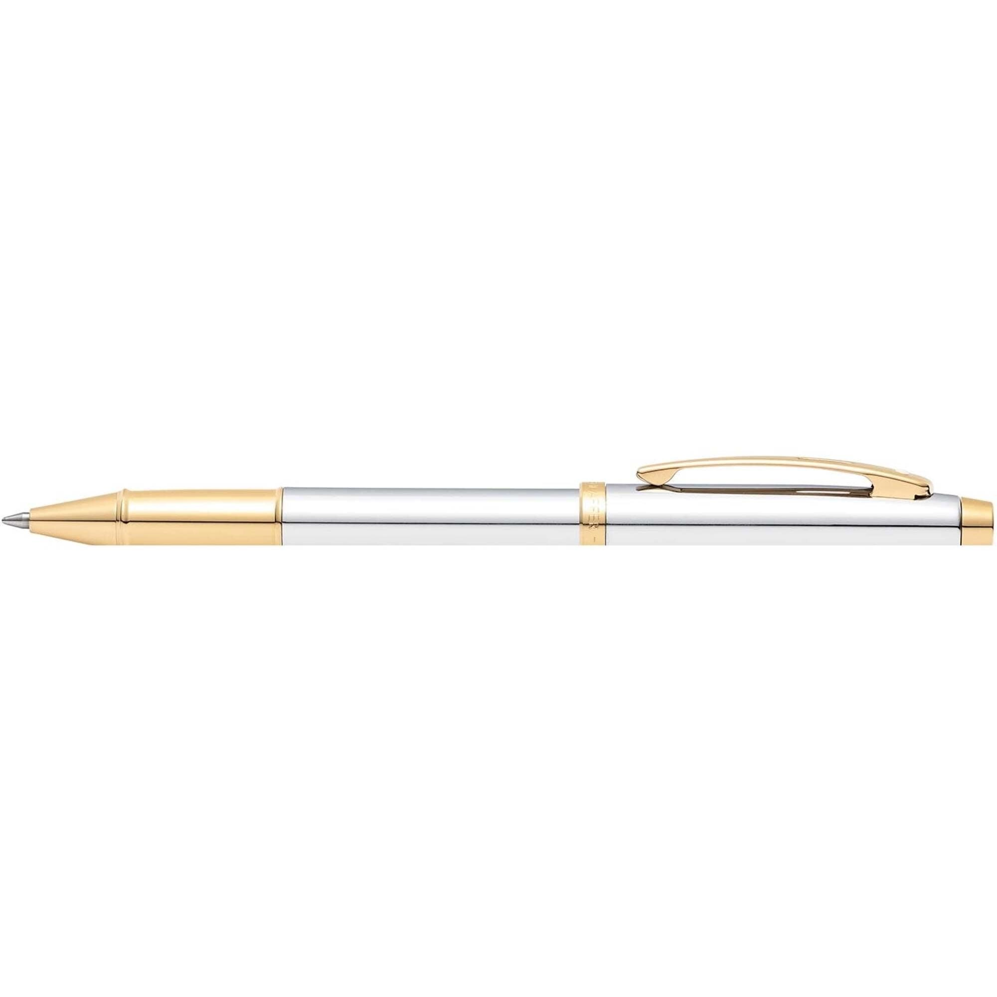 Sheaffer Rollerball Pen - 100 Chrome Barrel Finish with Gold Tone Trims | E1934051